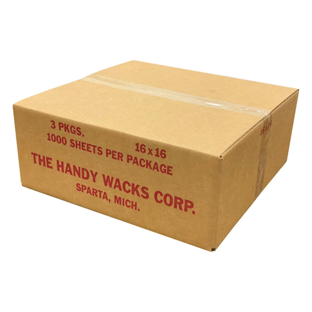 Handy Wacks 16 Inch X 16 Inch Deli Flat, 1000 Count — 3 Per Case