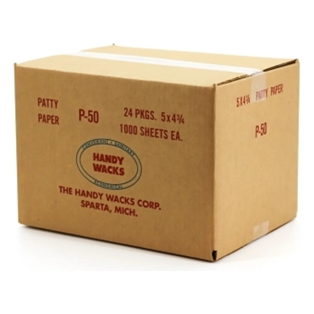 Handy Wacks 5 Inch X 4.75 Inch Patty Paper, 1000 Count — 24 Per Case