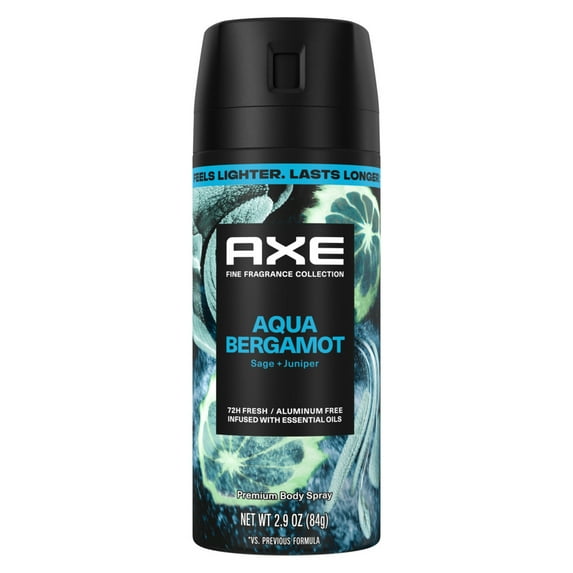 Axe 2.9 oz Body Spray Bergamot Prem/72hr — Case of 4 x 3-ct (12 total)