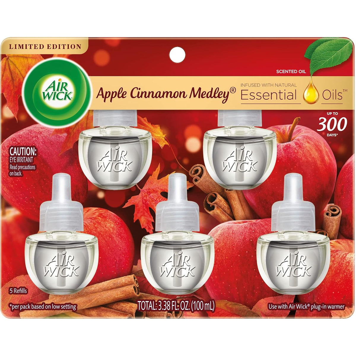 Air Wick Scented Oil Refill Apple Cinnamon Medley, 5 ct — 5 Per Case