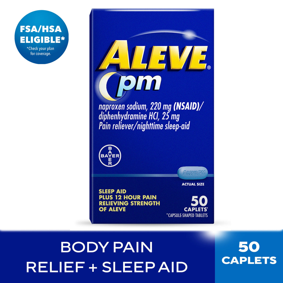 Aleve PM Caps, 50 ct — 24 Per Case