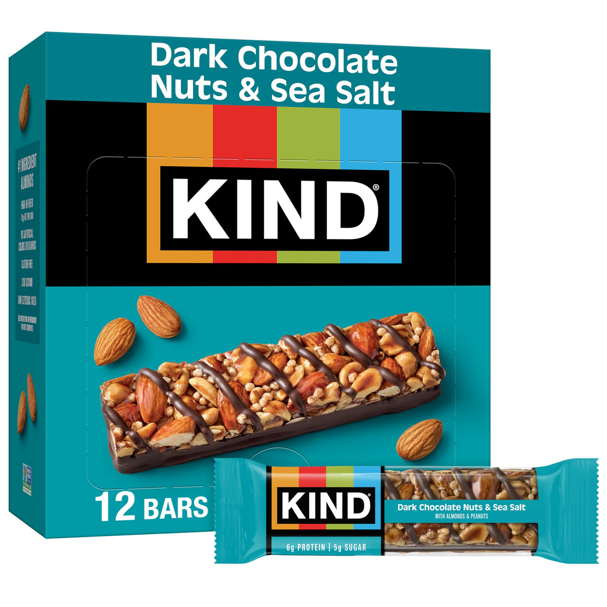 KIND Dark Chocolate Nut & Sea Salt Bar, 1.4 oz — 72 Per Case