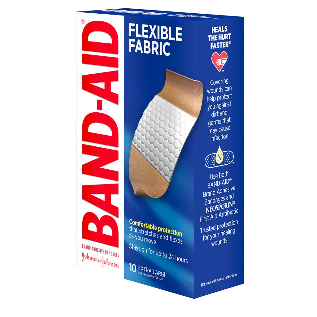 Band-Aid #5685 Flexible Fabric Extra Large, 10 ct — 24 Per Case