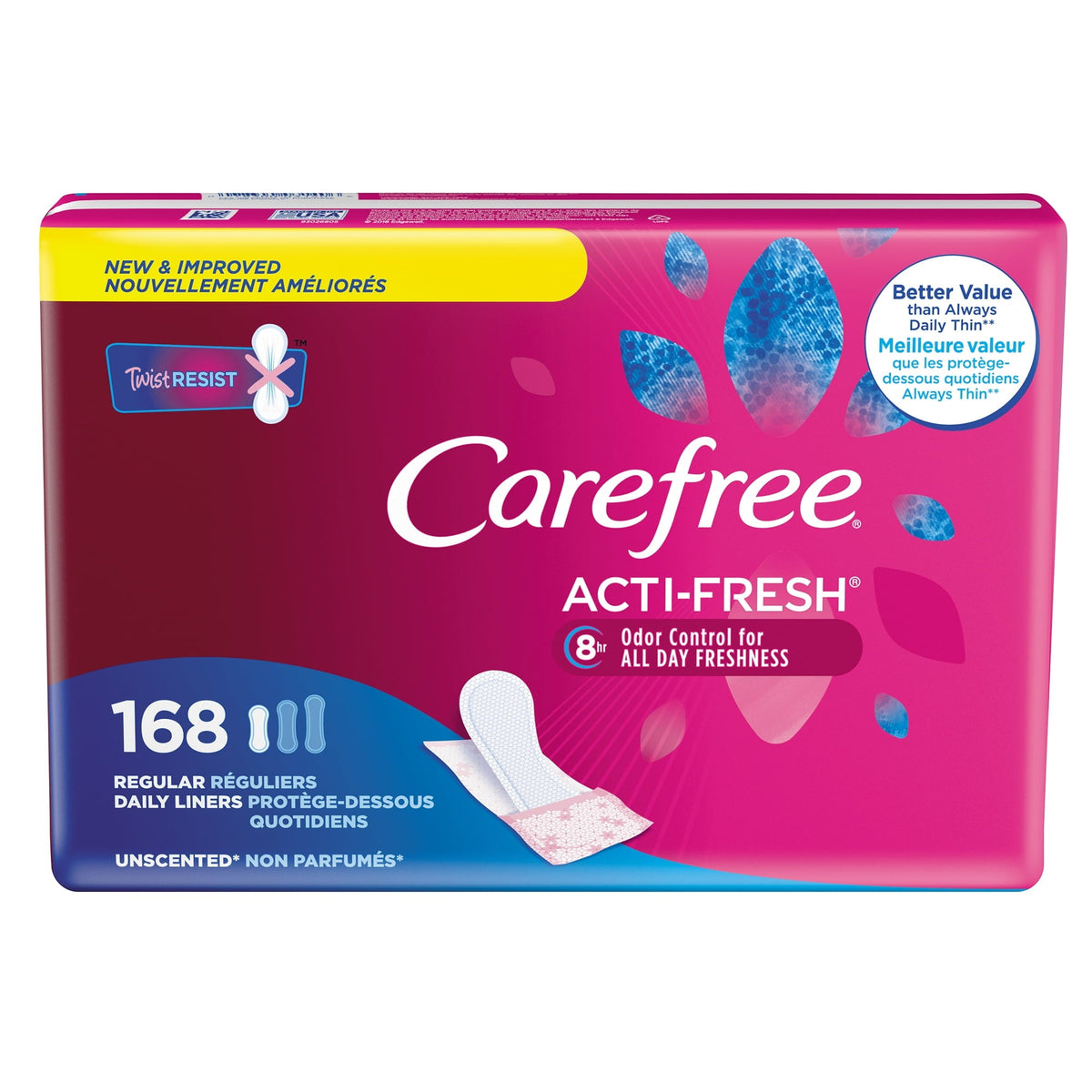Carefree Acti-frsh Line X/l 100 — Case of 3