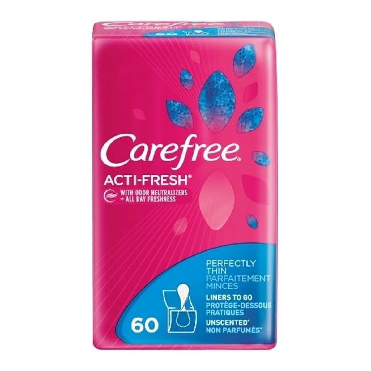 Carefree Regular Unscented, 20 Count — 12 Per Case