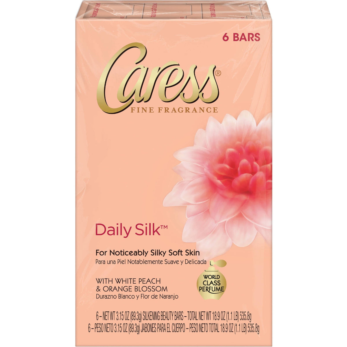 ELIDA BEAUTY Caress Daily Silk Bar, 18.9 oz — 6 Per Case