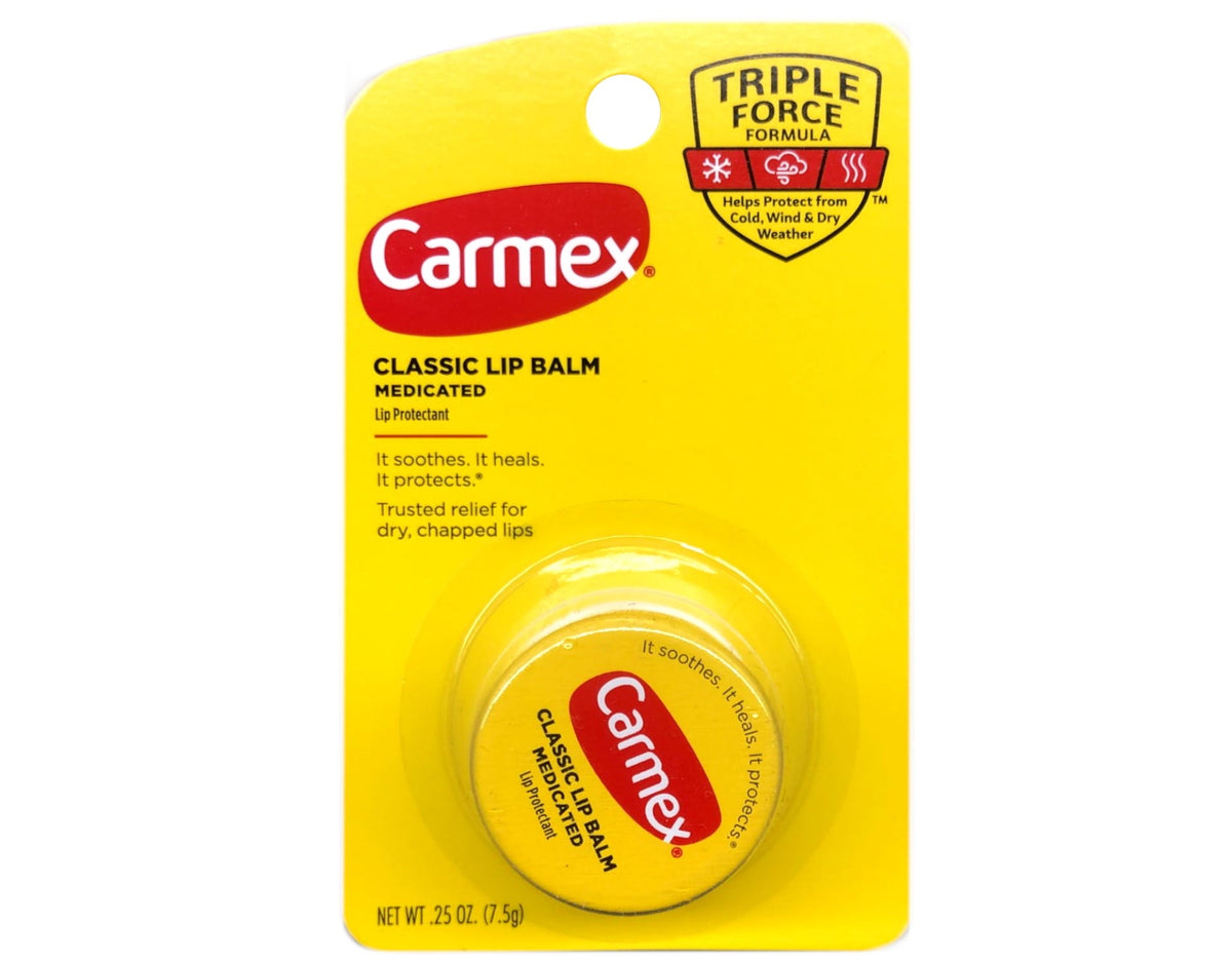 Carmex Lip Balm Jar, Carded, 0.25 oz — 144 Per Case