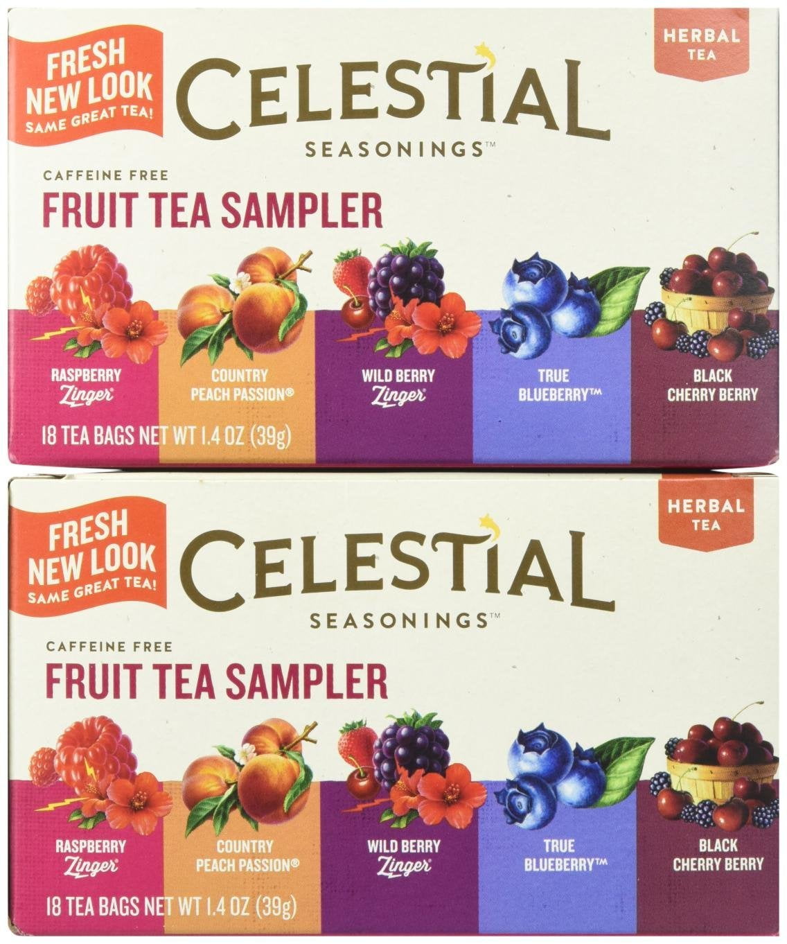 Celestial Seasonings Fruit Sampler, 18 Count — 6 Per Case