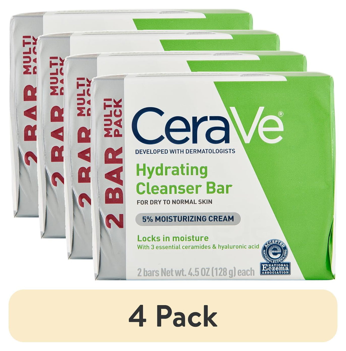 CeraVe Hydrating Cleansing Bar, 4.5 oz — 12 Per Case