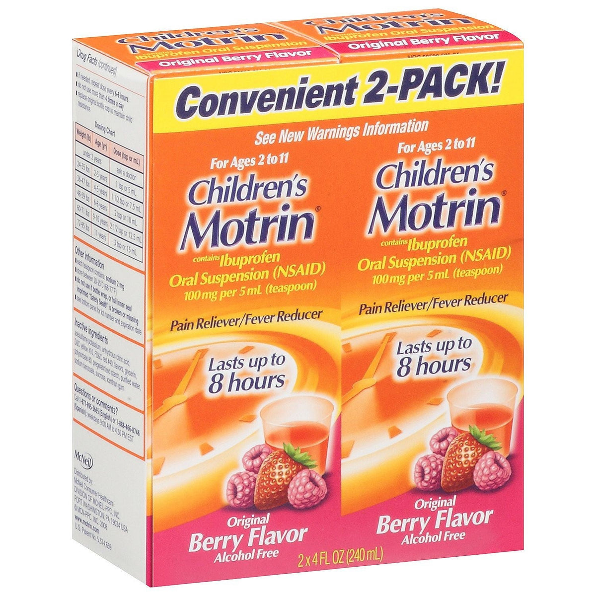 Motrin/child Liquid 4 oz Berry — Case of 36