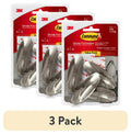 3M Command Hook Brshd Nickle LG — Case of 24