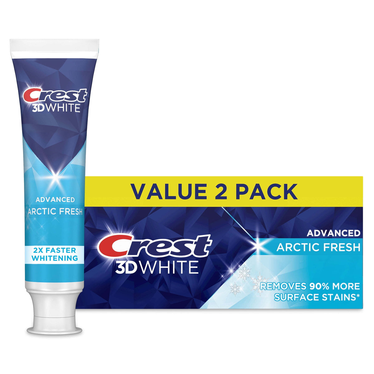 Crest 3D White 2.3 oz Vibrnt Whte — Case of 24