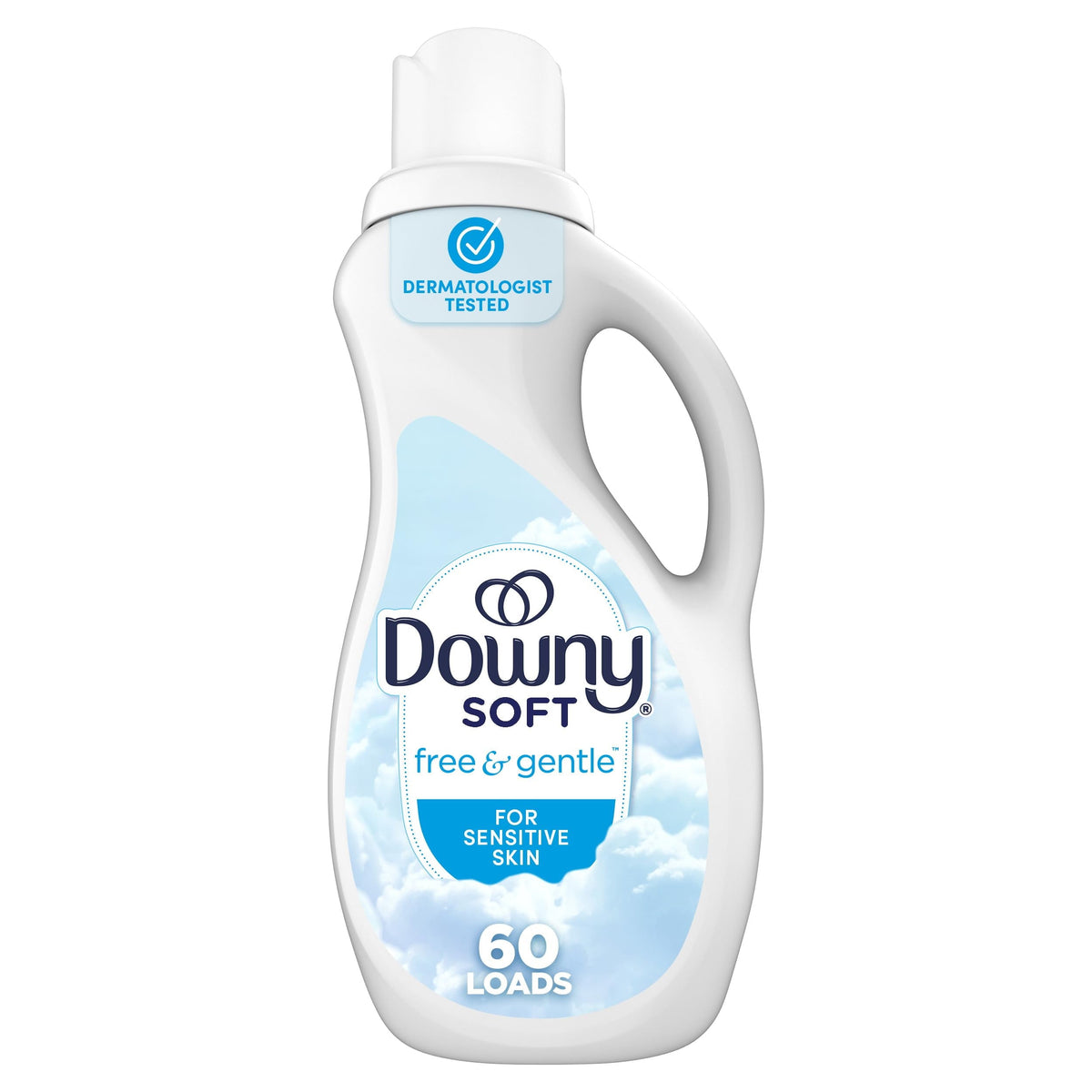 Downy Free & Gentle Liquid Fabric Softener, 44 oz — 6 Per Case