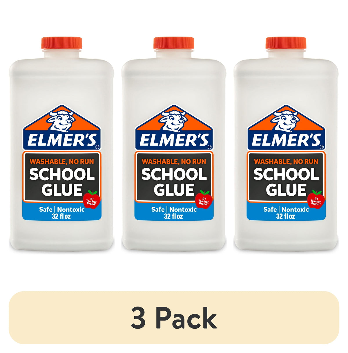 Elmer's Washable School Glue, 32 oz — 6 Per Case