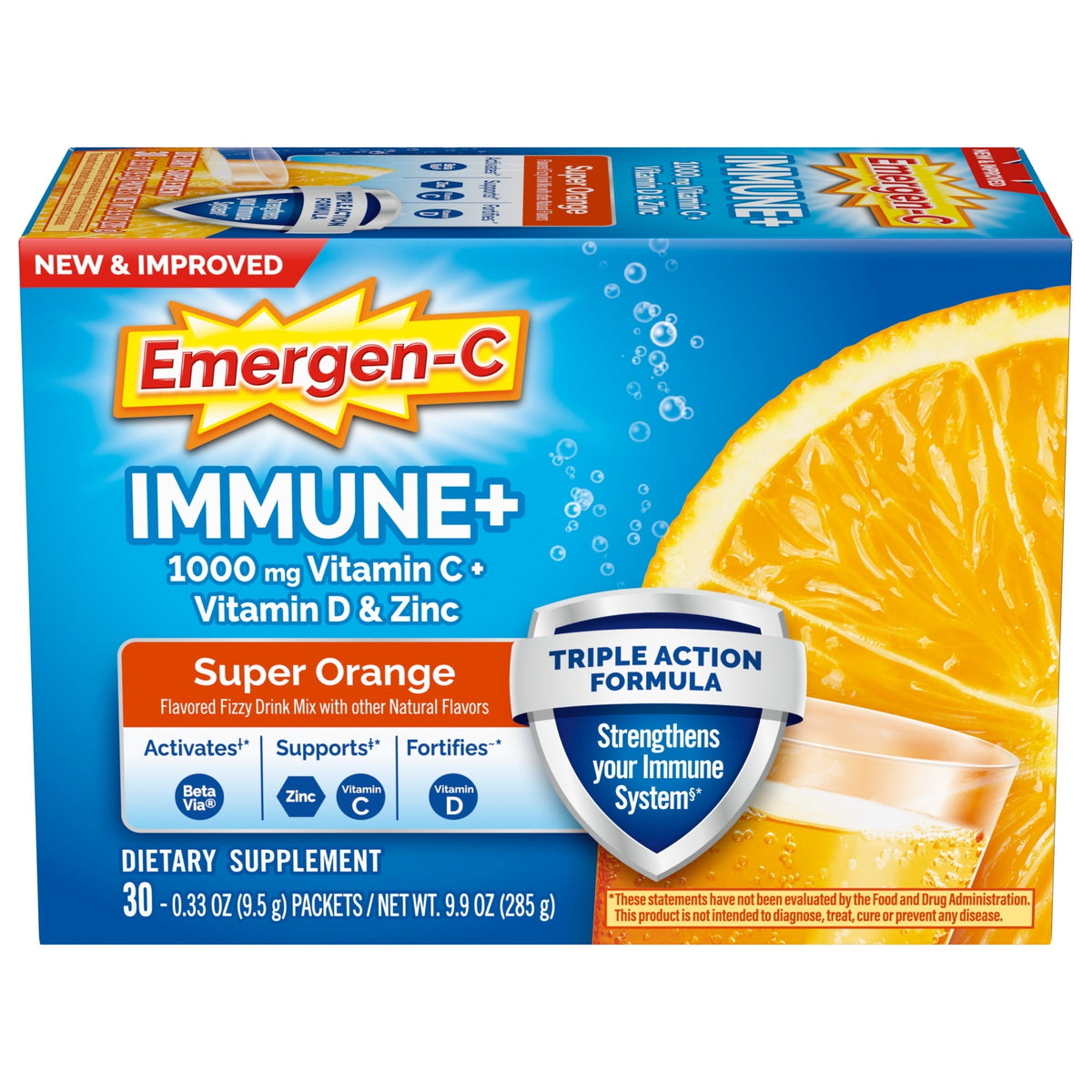 Emergen-C Packet Sup Orng, 30 ct — 12 Per Case