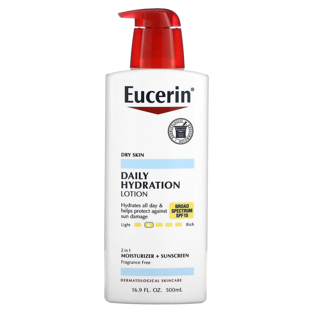 BEIERSDORF INC Eucerin Daily Protection Moisturizing Lotion, 16.9 oz — 12 Per Case