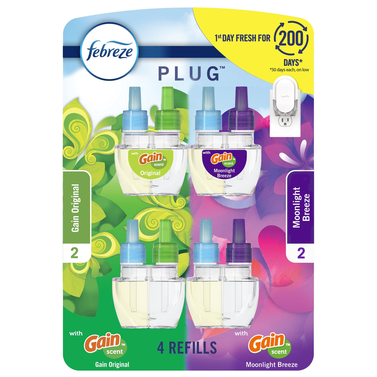 Febreeze P/in Refill W/gain 52m — Case of 6