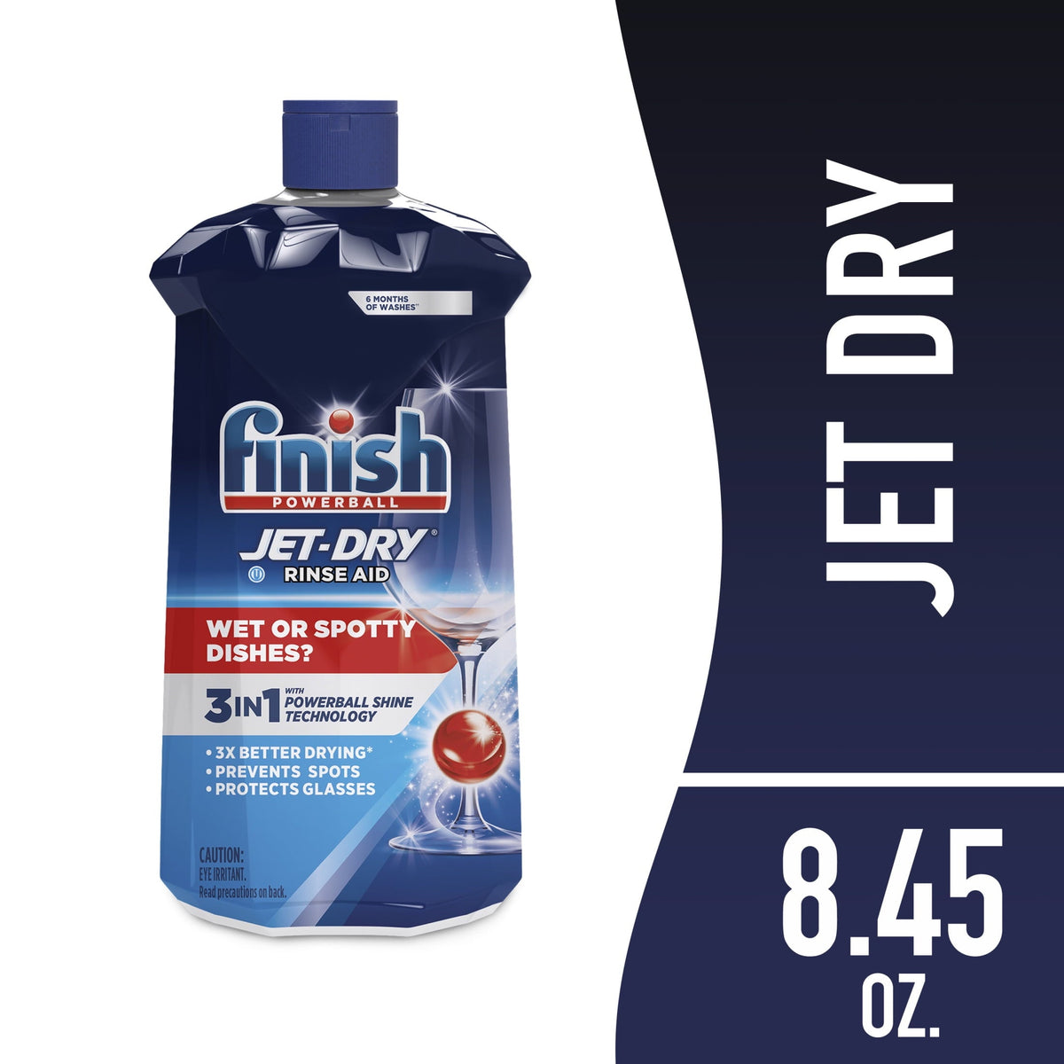 Finish Jet-dry Rinse Liquid 8.45 oz — Case of 8