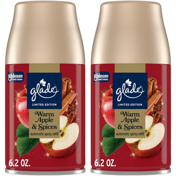 Glade Automatic Spray Refill LTO - Warm Apple & Spices, 18.6 oz — 1 Per Case