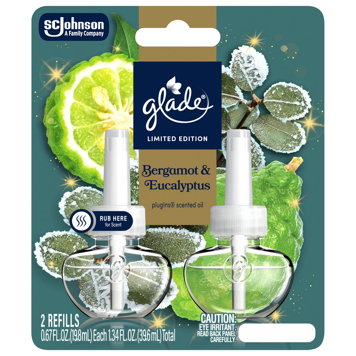 Glade Piso Refills LTO Bergamot & Eucalyptus, 2 ct — 6 Per Case