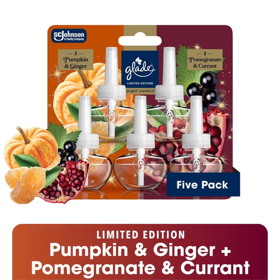 Glade Piso Mixed Refill LTO Pumpkin & Ginger + Pomegranate & Currant, 5 ct — 5 Per Case