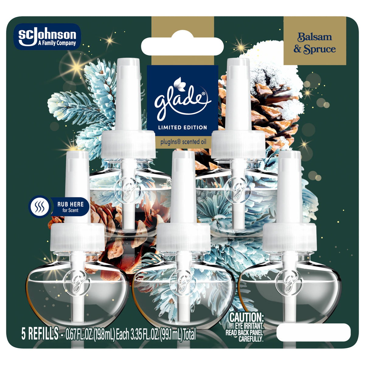 Glade Piso Refill LTO Balsam & Spruce, 5 ct — 5 Per Case