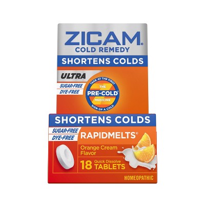 Zicam Cold Remedy RapidMelts Orange, 18 ct — 24 Per Case
