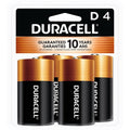 Duracell Alkaline D Batteries, 4 Pack — 12 Per Case