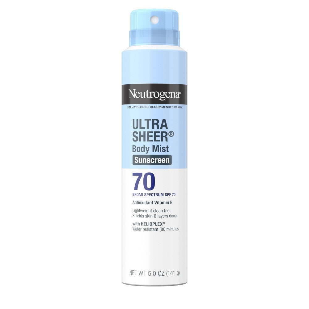 Neutrogena U/sheer Spray 5.0 oz Spf70 — Case of 4 x 3-ct (12 total)