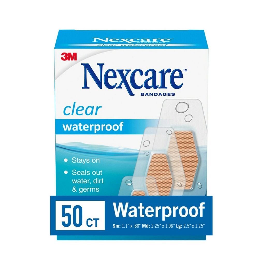 Nexcare Wtrprf Bandage Clear 50 ct — Case of 24