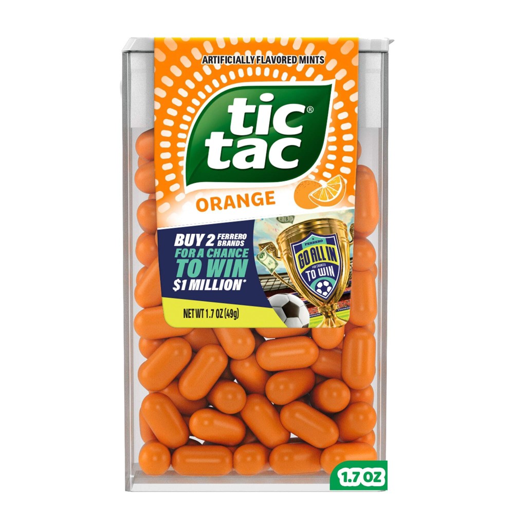 Tic Tac Orange Singles, 1.7 oz — 288 Per Case
