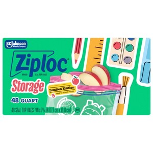 Ziploc Bts Print Storage Quart 48CT/9UN — 9 Per Case