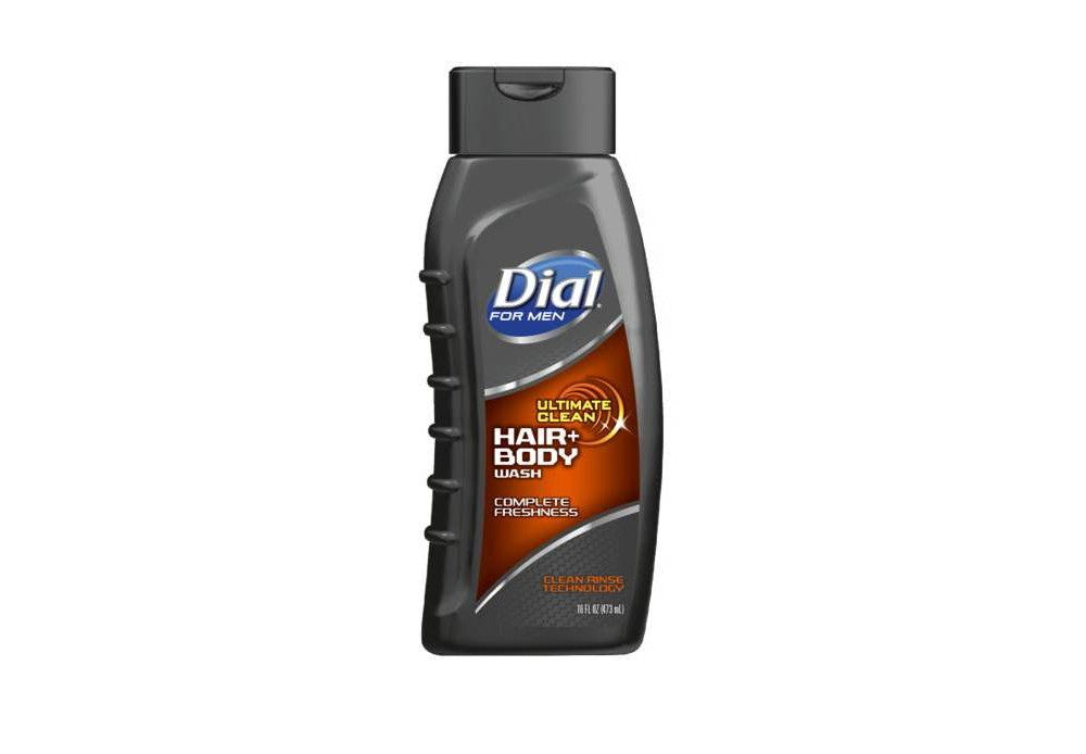 Dial B/w Men's 16 oz Hair & Body — Case of 6