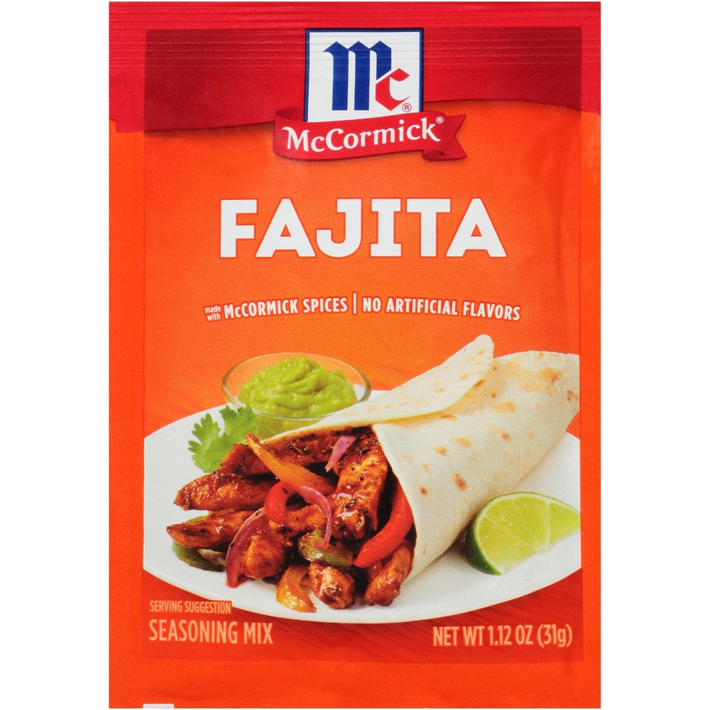 McCormick Fajita Seasoning Mix, 1.25 oz — 12 Per Case