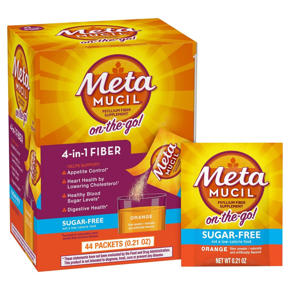 Metamucil ST Sgf Org 15oz/72use — Case of 6