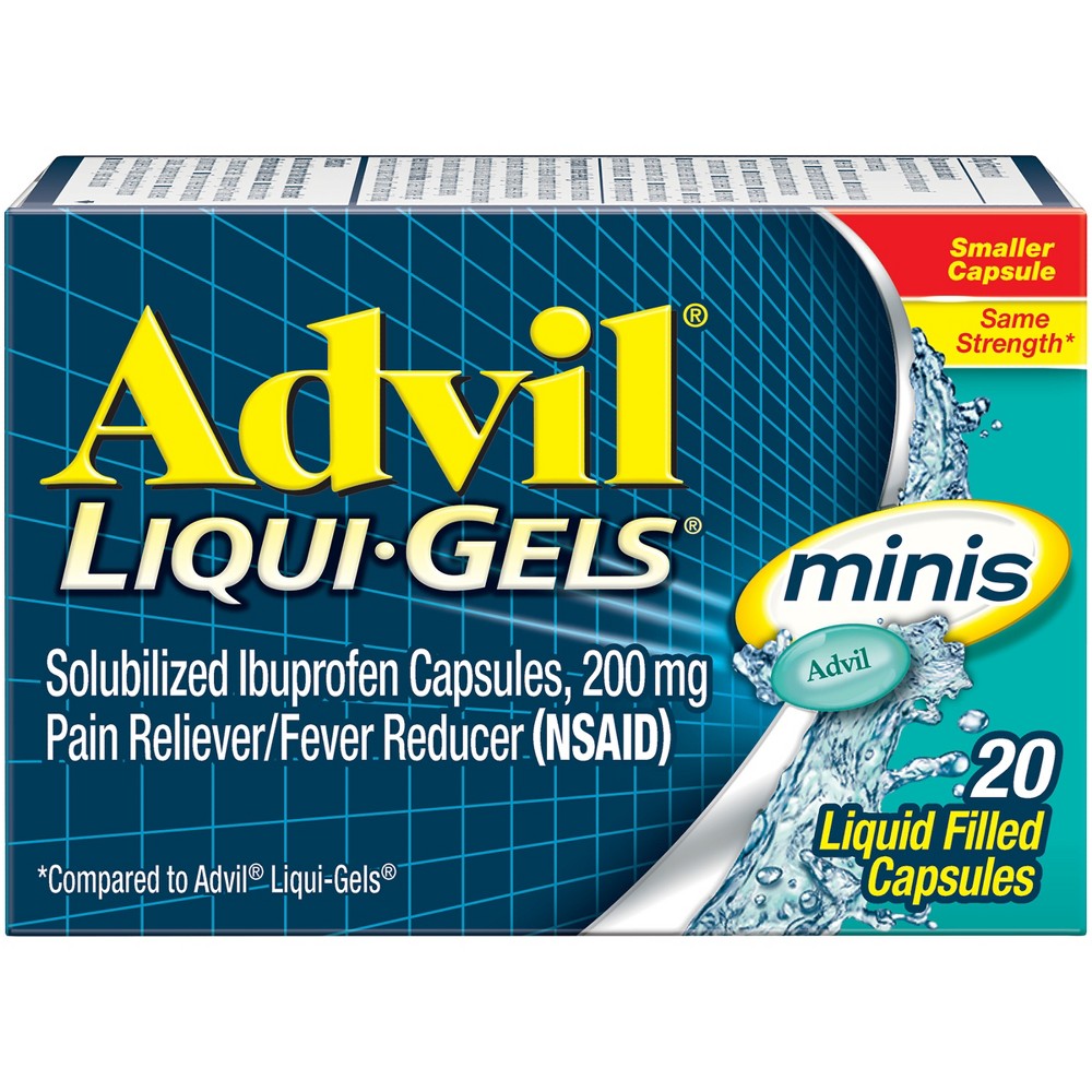 Advil Liqui-Gels Minis, 20 Count — 72 Per Case