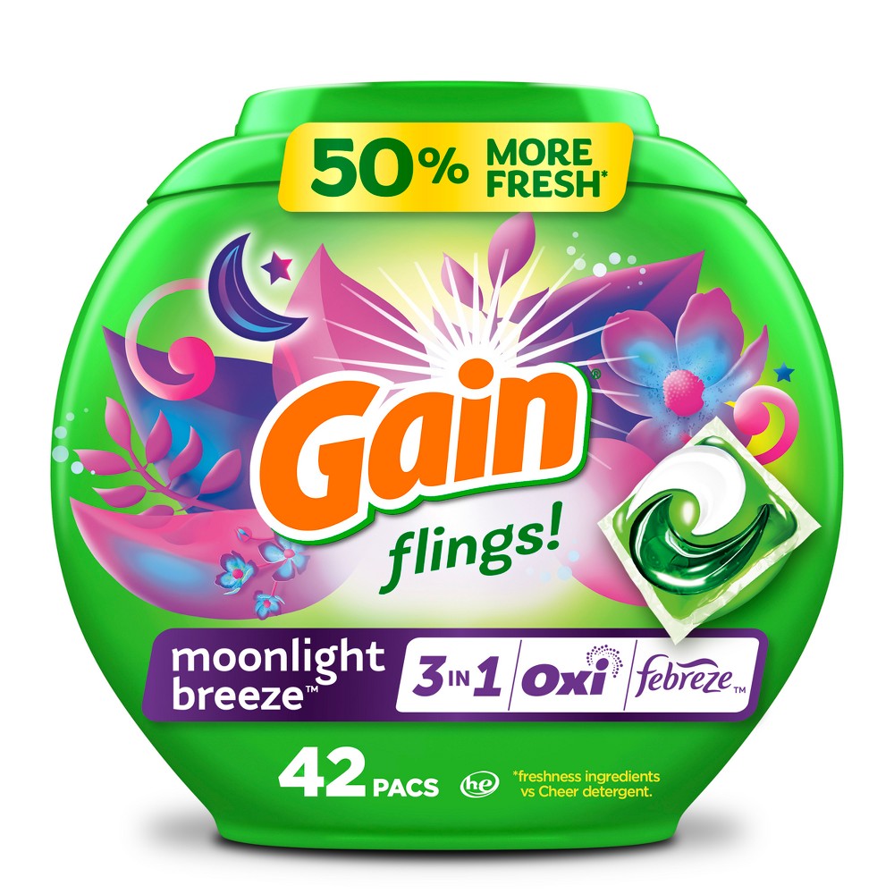 Gain Flings 4-in-1 Moonlight Breeze, 42 Count — 4 Per Case