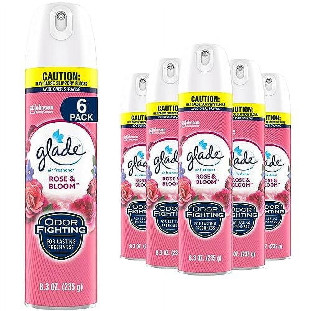Glade Rose & Bloom Aerosol, 8 oz — 6 Per Case