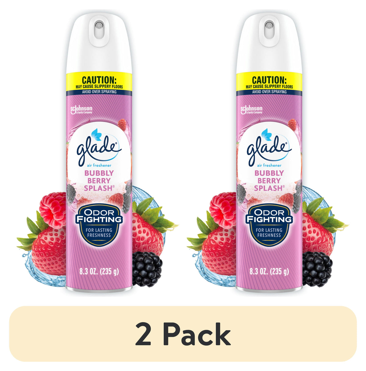 Glade Compressed Gas Aerosol 2 Pack - Summer Pop, 8.0 oz — 3 Per Case