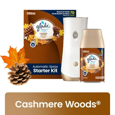 Glade Automatic Spray Vase Starter - Cashmere Woods, 6.2 oz — 4 Per Case