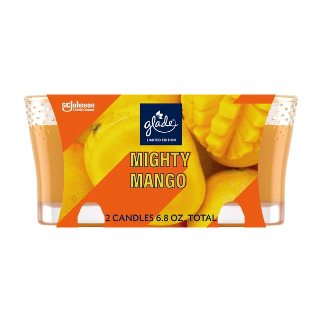 Glade Candle 2 Pack LTO - Mighty Mango, 4.0 oz — 3 Per Case