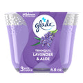 Glade Candle Tranquil Lavender & Aloe 3 Pack, 6.8 oz — 1 Per Case