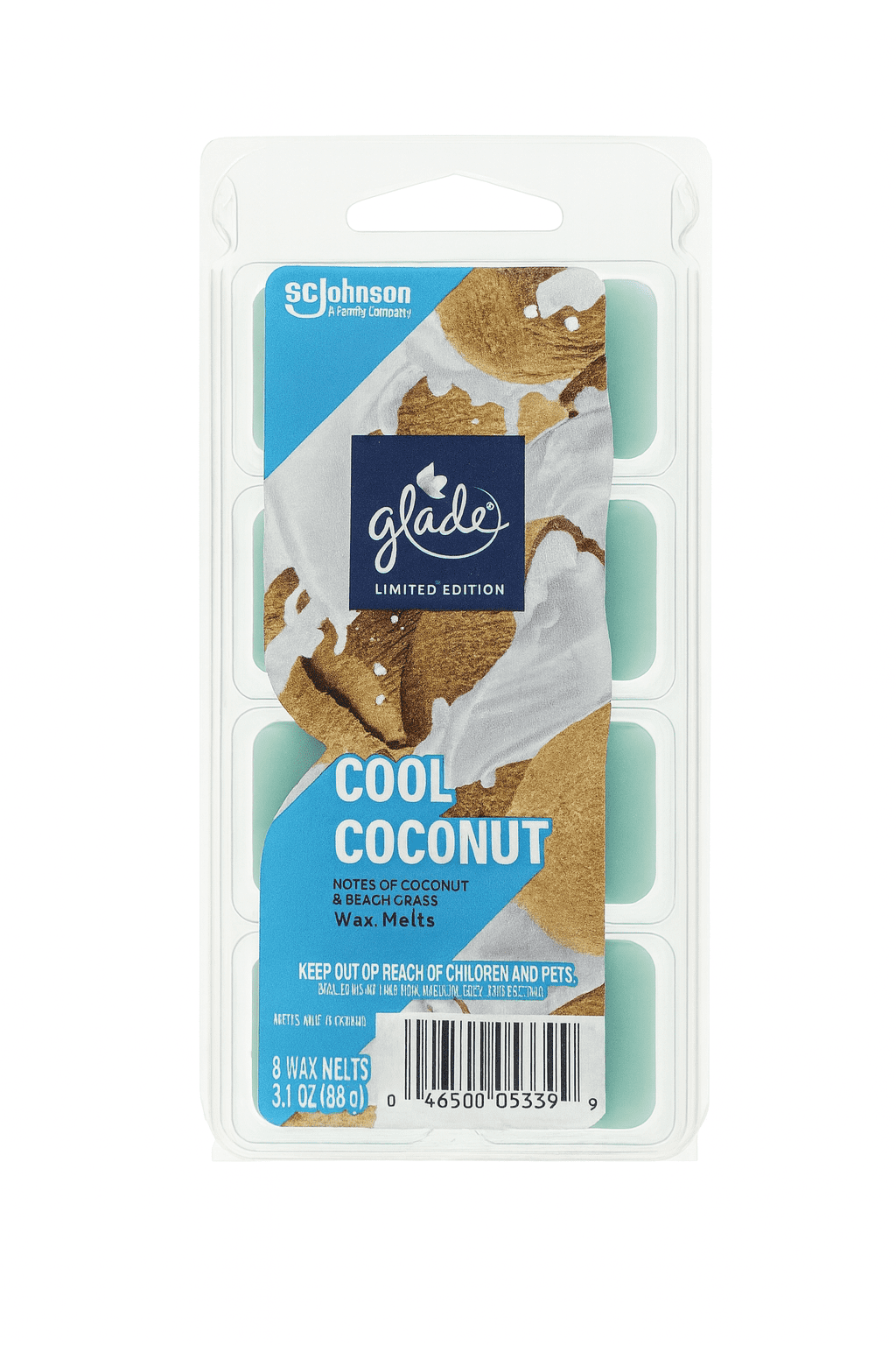 Glade Wax Melts LTO - Cool Coconut, 8 ct — 8 Per Case