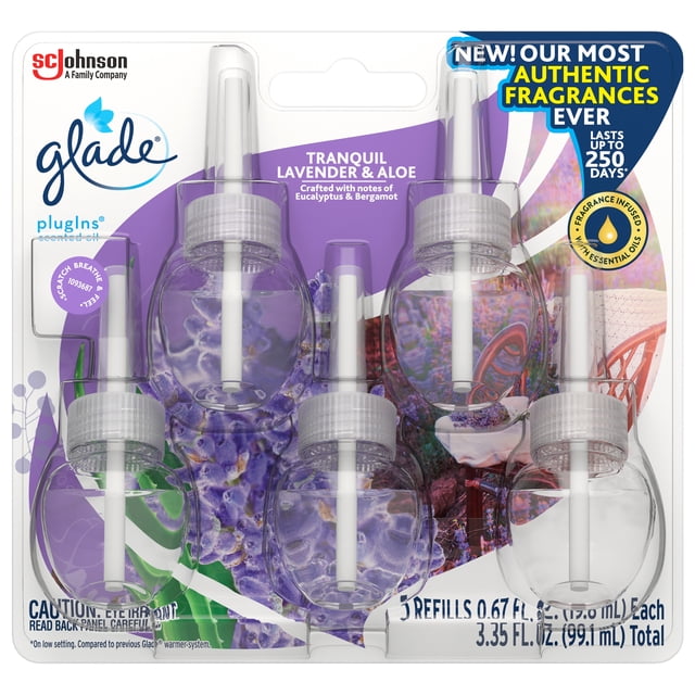 Glade Piso 3.35 fl oz Refills - Lavender & Vanilla, 5 ct — 5 Per Case