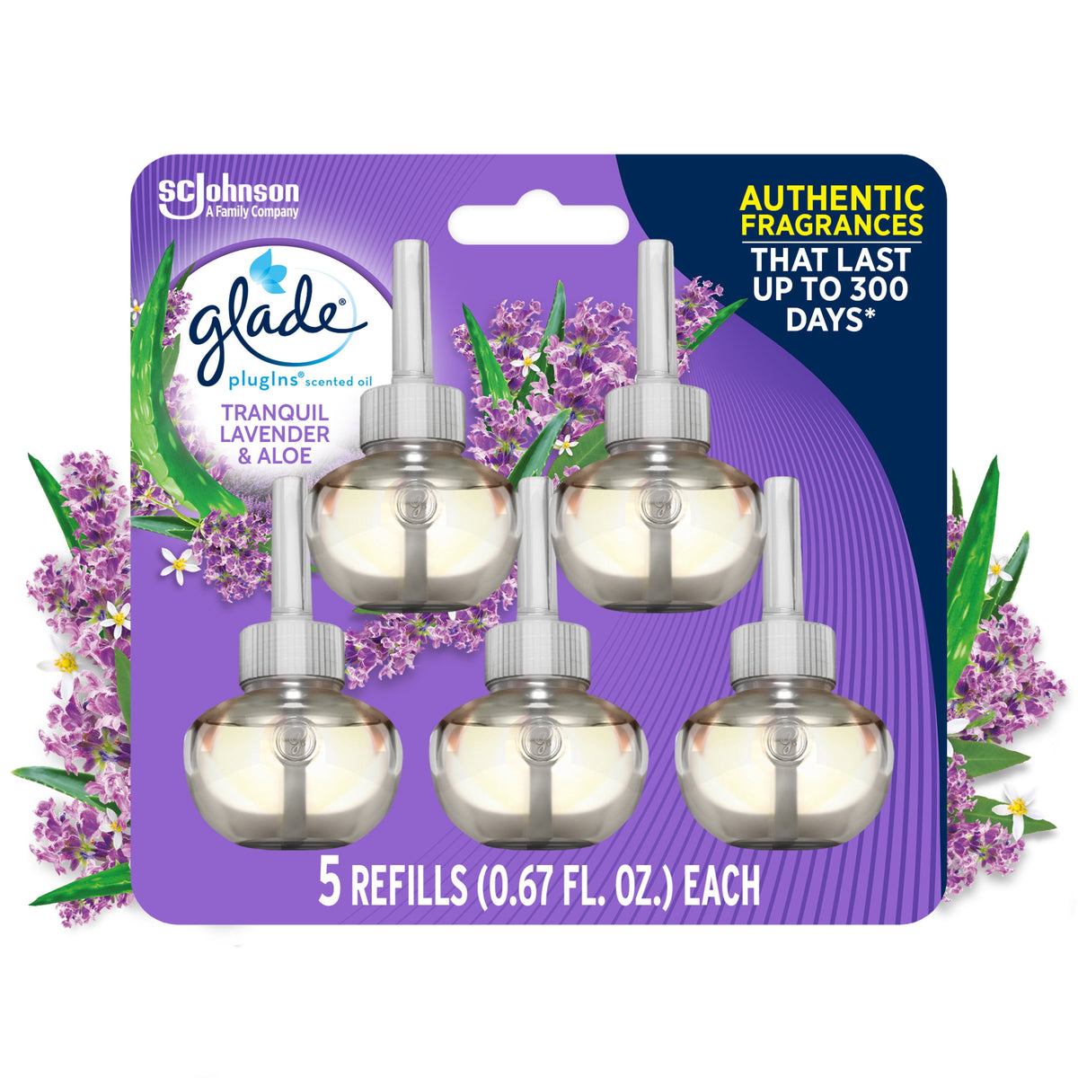 Glade Piso Refills - Tranquil Lavender & Aloe, 5 ct — 5 Per Case