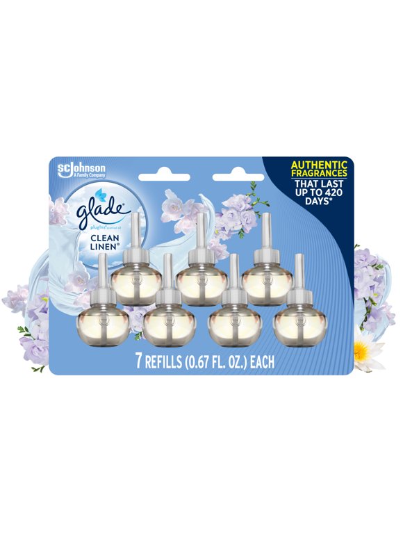 Glade Piso 4.69 fl oz Refills - Clean Linen, 7 ct — 5 Per Case