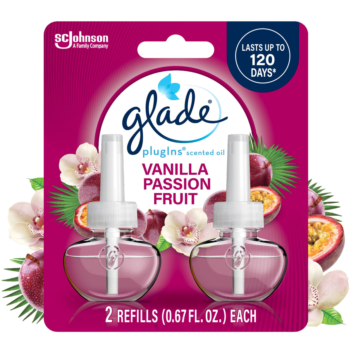 Glade Piso Refills - Vanilla Passion Fruit, 2 ct — 6 Per Case