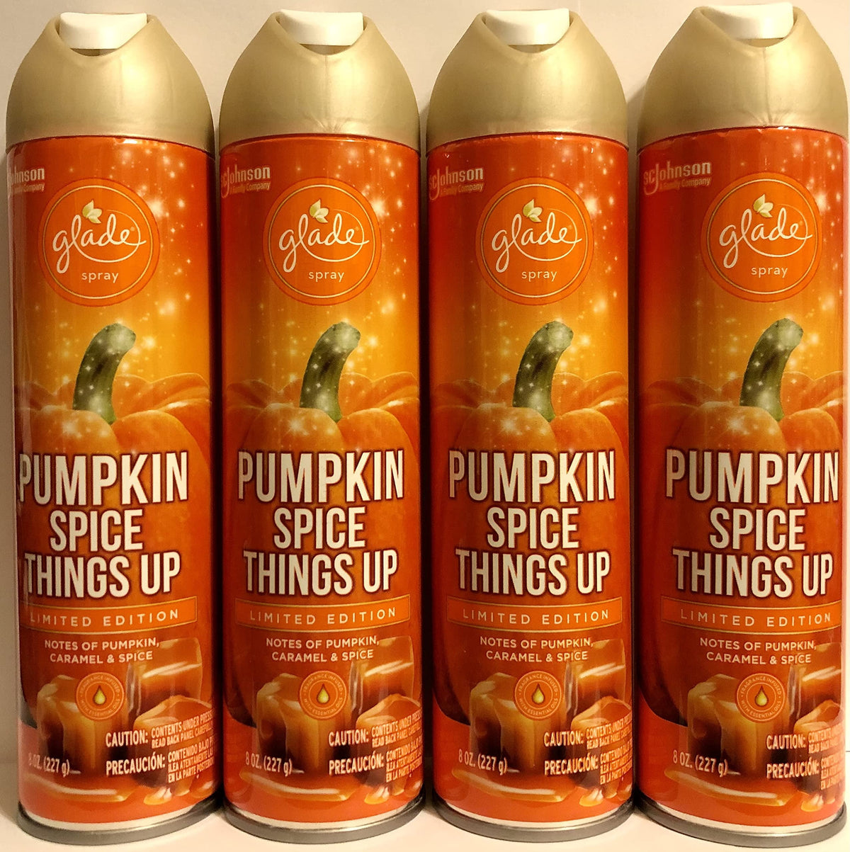 Glade Compressed Gas Aerosol 2PK LTO - Pumpkin & Ginger, 8 oz — 3 Per Case