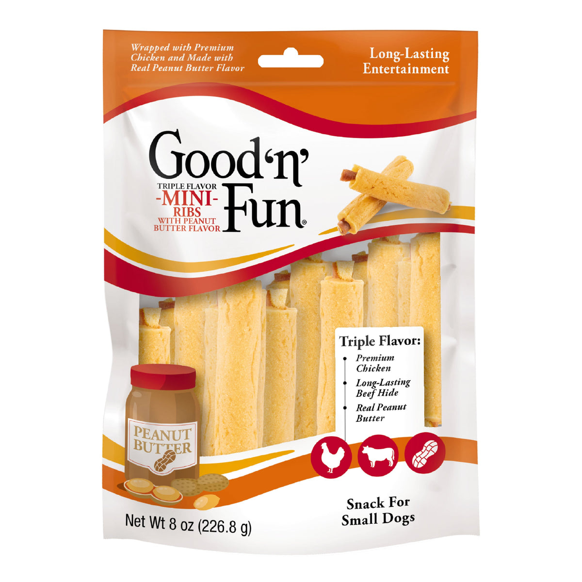 Good & Fun 3 Flvr Chew 7 pk Mini — Case of 36