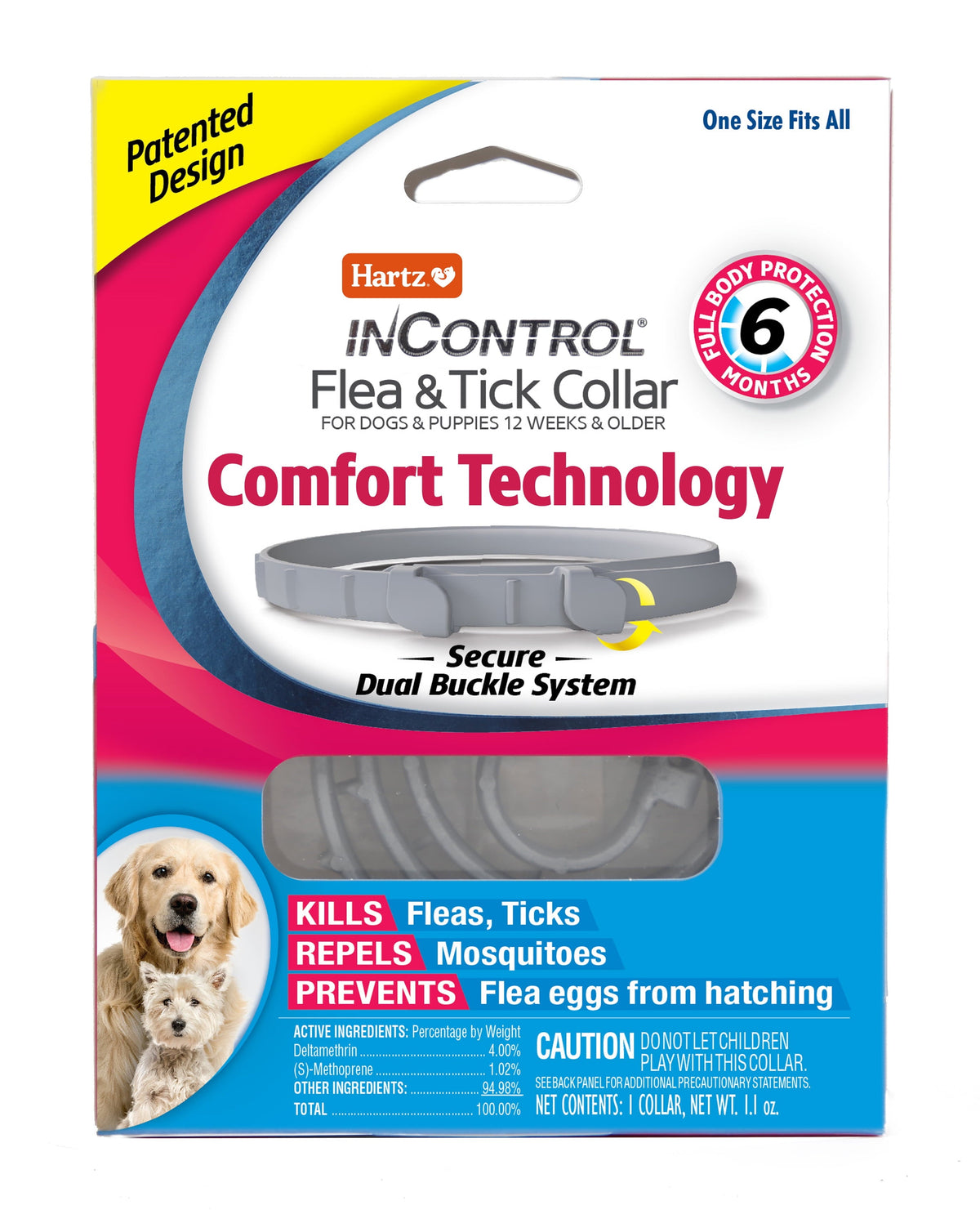 Hartz 3in1 Cntrl Dog Collar — Case of 48